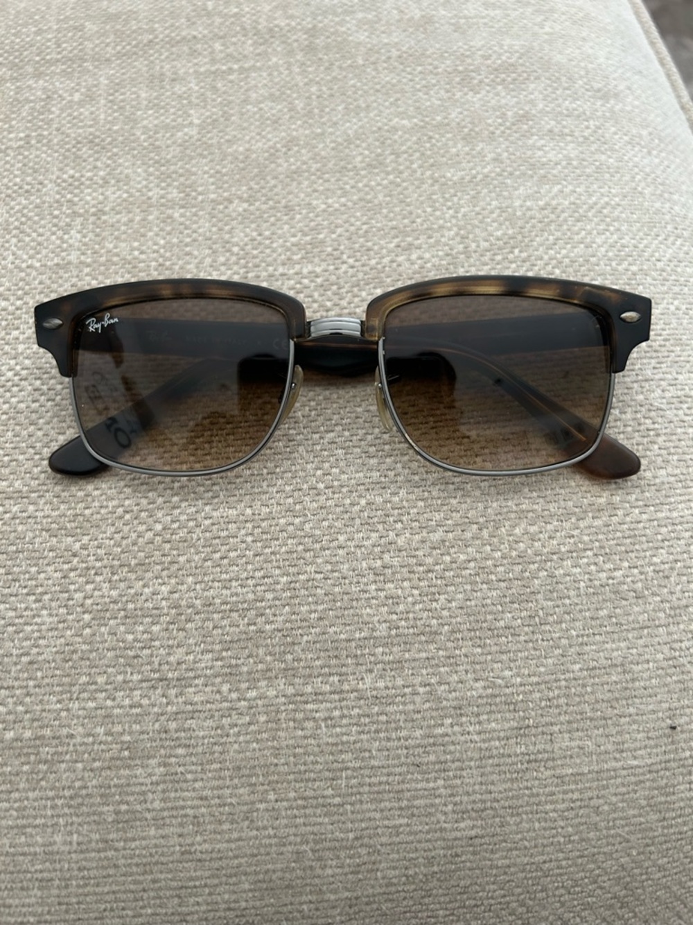 Ray-Ban Tortoiseshell Frame Sunglasses with Brown Gradient Lenses
